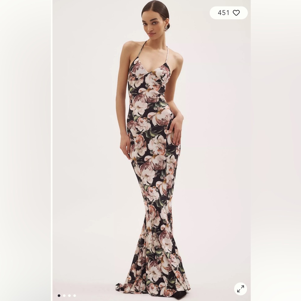 Norma Kamali Sleeveless Low-Back
Slip Fishtail Gown - Size S